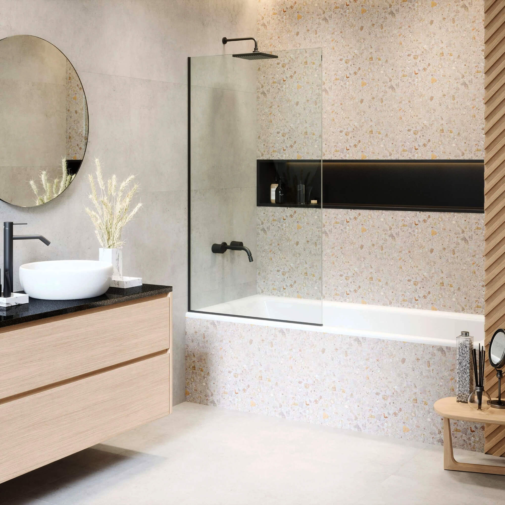 Tub Panel Fixed Frameless